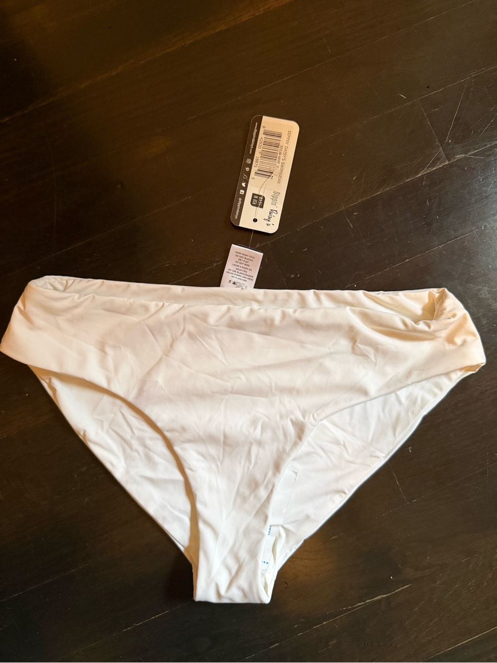 Dippin' Daisy's White Bikini Bottom - Classic Cut